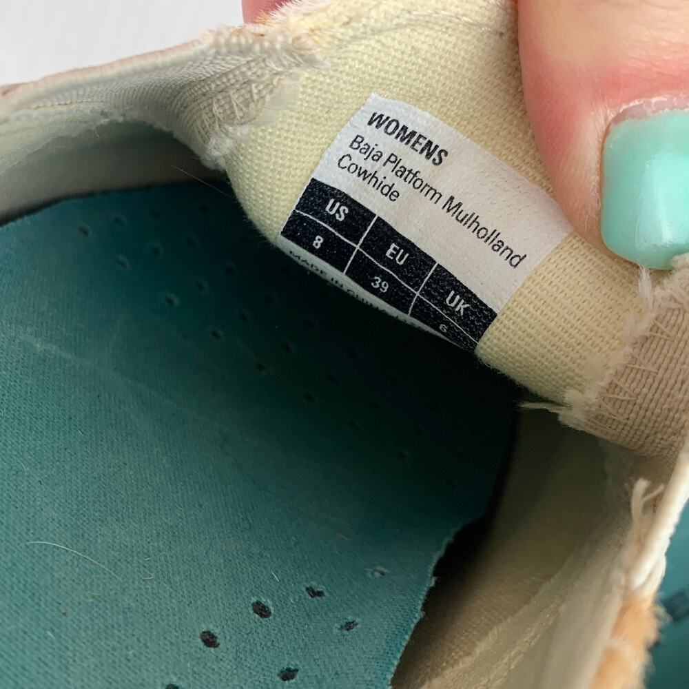 SeaVees Baja Platform Mulholland Cowhide Slip-On Loafers Size 8 - Picture 7 of 7
